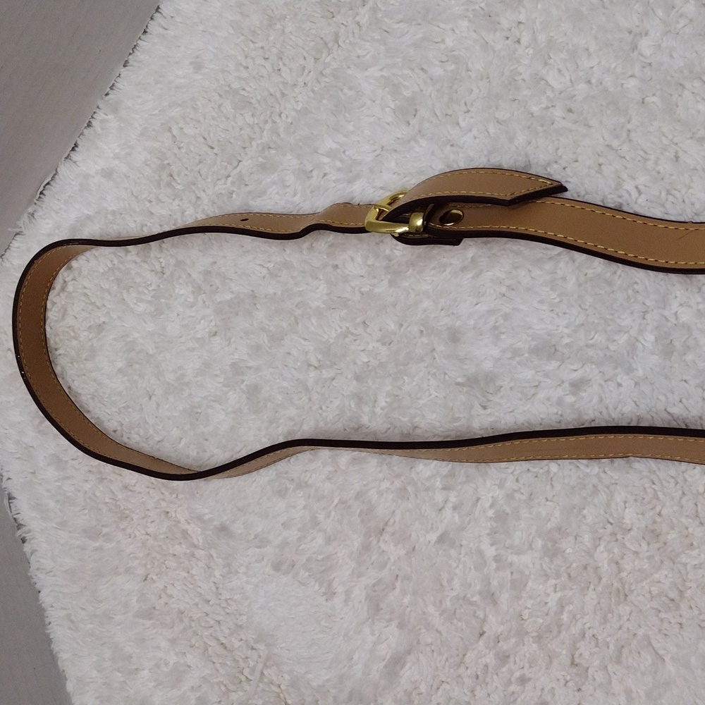 Purse Strap Beige 4 Eyelet Adjustable 47"-52" Long x 3/4" Wide #135-11 - Picture 3 of 16